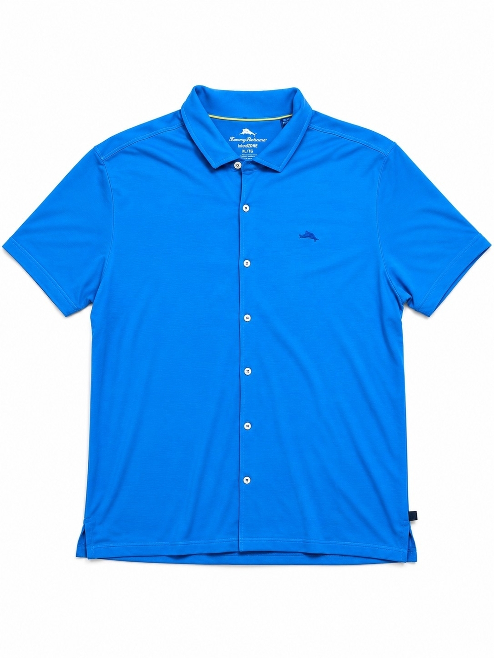 Tommy Bahama Men's Short-Sleeve Button-Down Shirt in Bright Blue